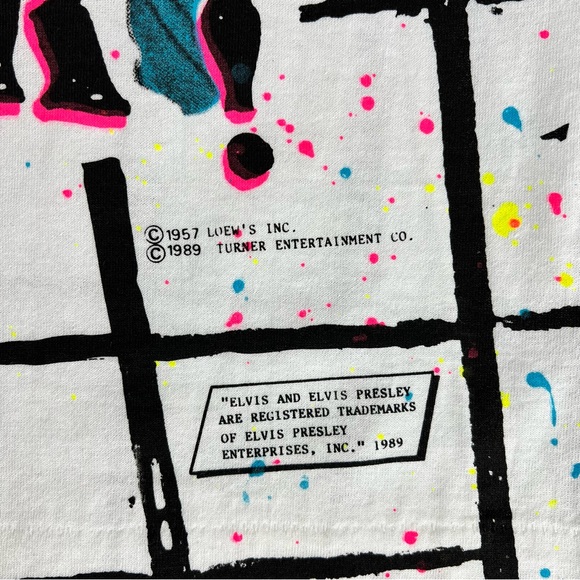 Vintage Liberty Flyer Elvis Jailhouse Rock T Shirt Size Medium - Picture 10 of 15
